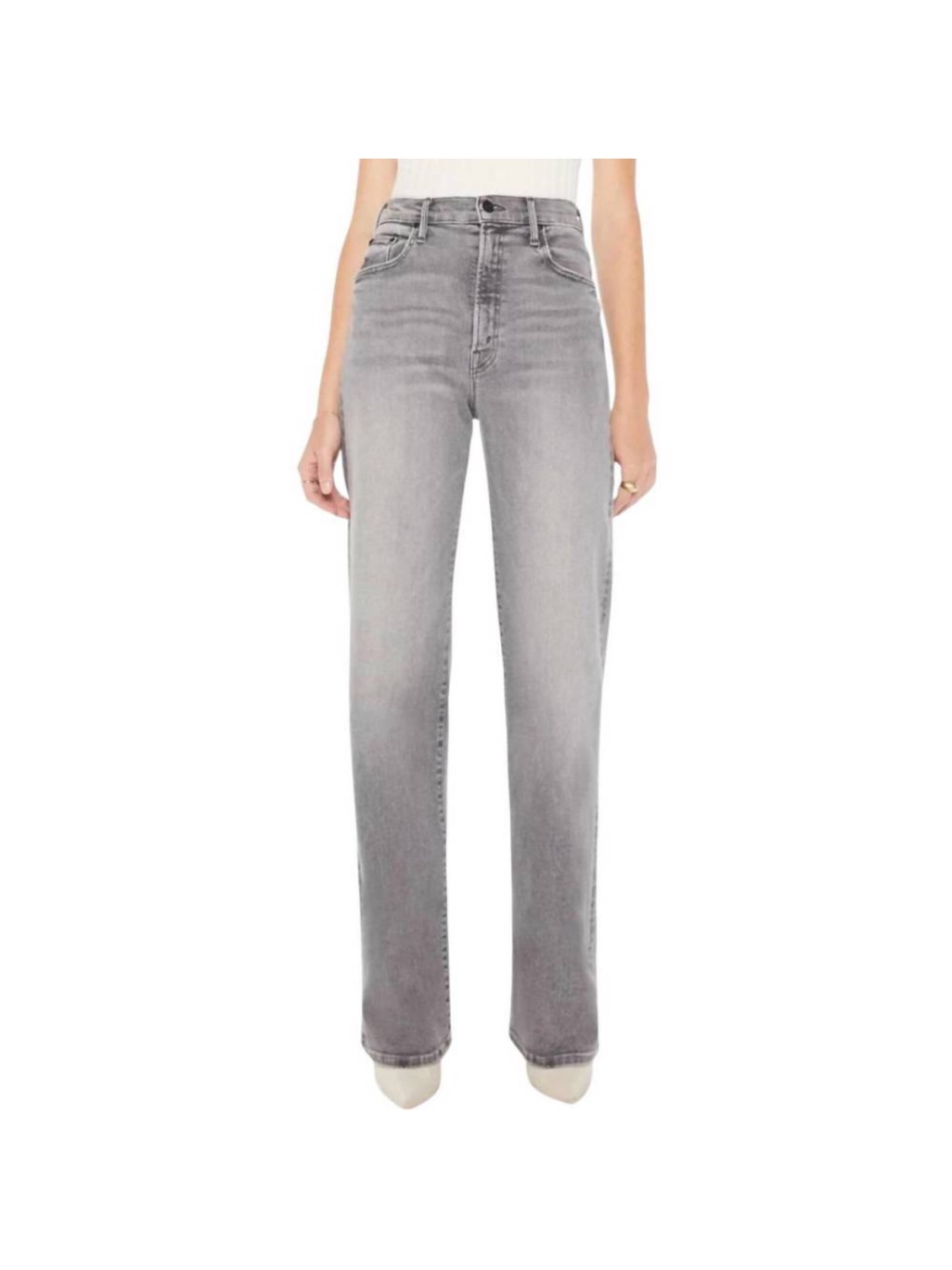 Mother Lasso Heel Jeans Barely There